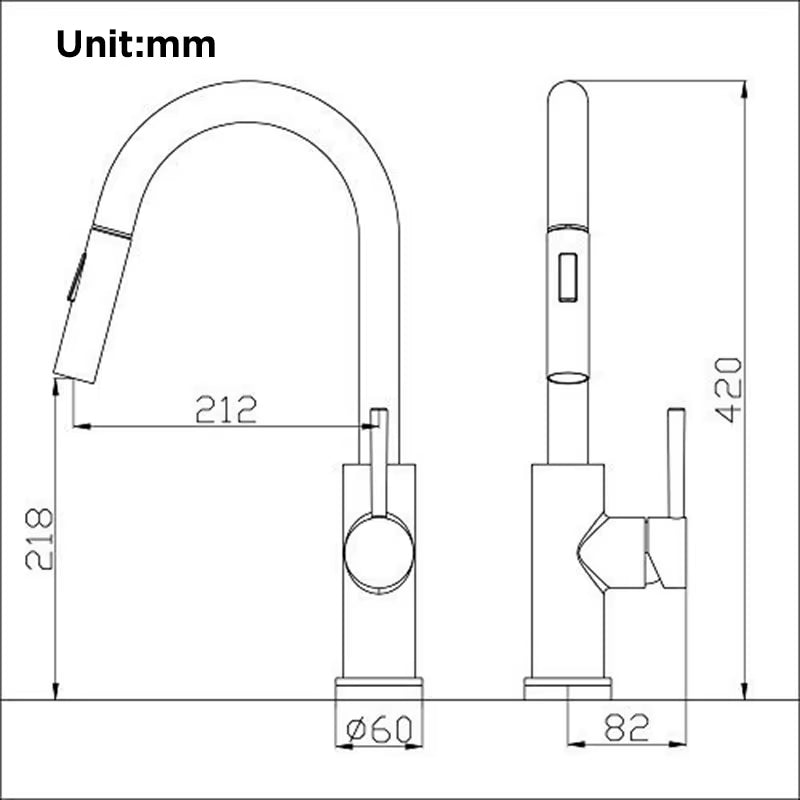 Pull Out Sensor Black Kitchen Faucet Sensitive Touch Control Faucet Mixer for Kitchen Touch Sensor Kitchen Mixer Tap
