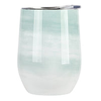 Gibson Home Brampton 12 Ounce Stainless Steel Thermal Stemless Wine Tumbler in Mint