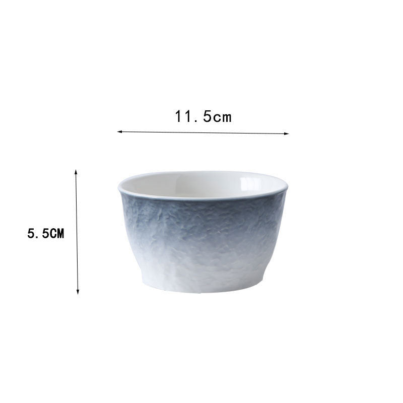 Color: Rice bowl - Tableware Bowl Household Combination Simple Personality Creative Single Soup Bowl Rice Bowl Dinner Plate Fish Plate Flavored Plate Soup Spoon