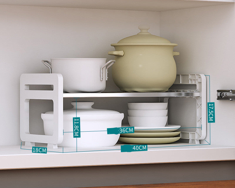 style: B - 304 Stainless Steel Layered Rack Storage Rack Storage Rack Multi-layer Pot Rack