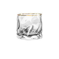 Color: Transparent Phnom Penh - Creative European Style Irregular Wine Glass Bar Beer Whiskey Glass Home Party Juice Drink Glass