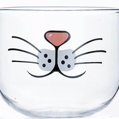 Glass Breakfast Milk Cup Funny Gift Cartoon Print Cup