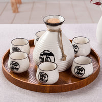 style: Eight cups - Japanese Sake Wineware Ceramic Wine Glass Set Household