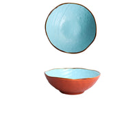 style: 19 - Creative Ceramic Retro Big Soup Bowl Household Large Pickled Cabbage Fish Bowl Restaurant Super Large Lobster Bowl Ice Cracked Bowl Tableware
