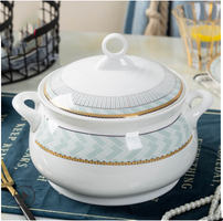 style: N - Bowl Household Tableware Ceramic Dishes Plate Single Free Matching Rice Bowl Set Bowl Gift Bone China Noodle Soup Bowl