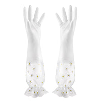 style: D - Waterproof Non-Slip Kitchen Silicone Dishwashing Gloves