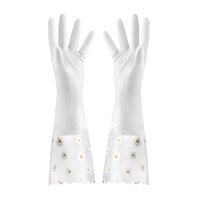 style: B - Waterproof Non-Slip Kitchen Silicone Dishwashing Gloves