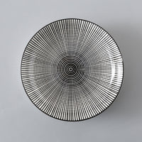 7 Inch Japanese And Korean Ceramic Plate Creative Nordic Style Fruit Plate Western Plate Round Plate Household Tableware Soup Rice Dish