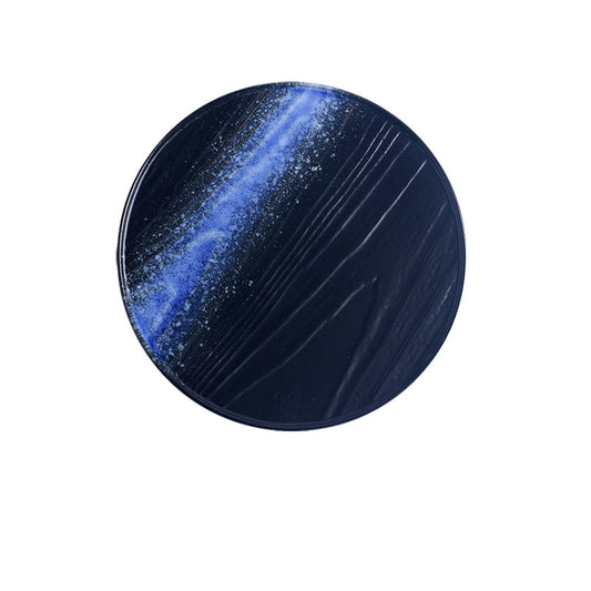 Color: Blue, style: 10 inches - Creative Ice Cracked Underglaze Star Plate