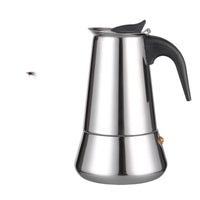 Color: Silver, style: Conical-300ml, capacity:  - Italian Moka Pot Hand-made Coffee Pot Stainless Steel Household Moka Coffee Pot