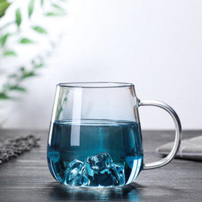 style: A - Borosilicate Glass Blue Gradient View Mountain Pot