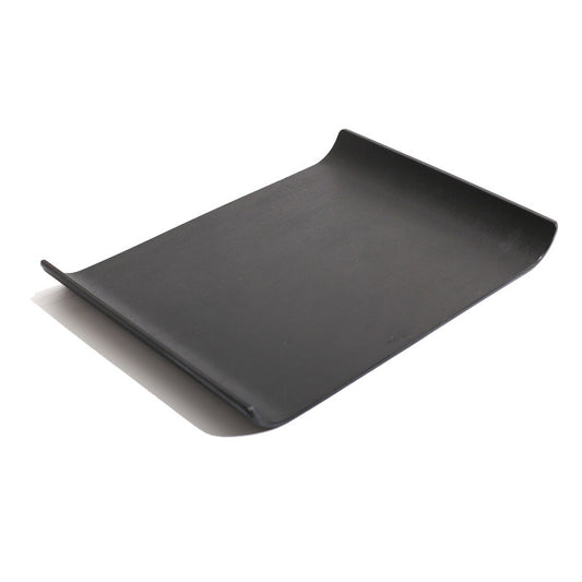 Color: Black trumpet - Cup Tray Melamine Plastic Plate Rectangle European Creative Plate
