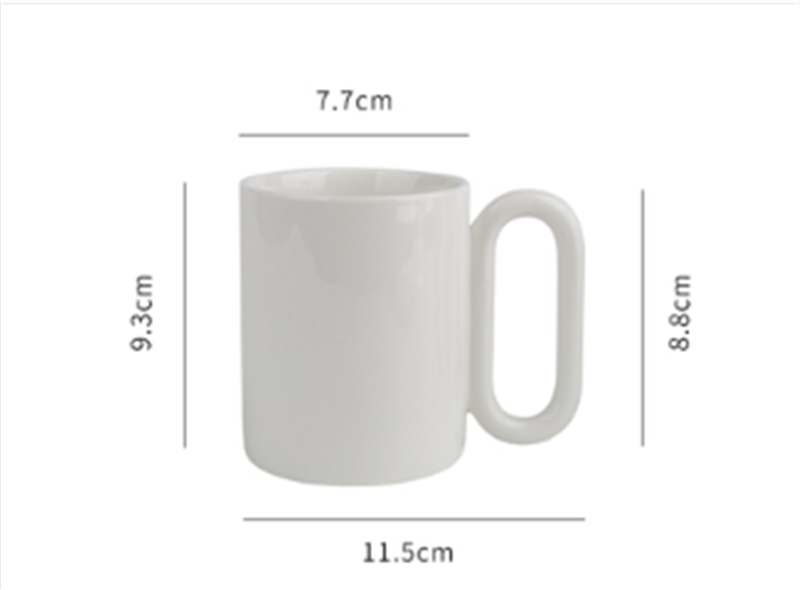 Creative Ring Handle Niche Yogurt Cup Simple Water Cup