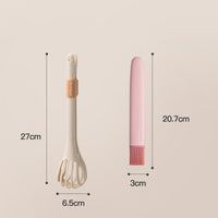 Color: Green Two sets, Kitchenware: Egg folder - Wuming Egg Beater, Egg Folder, Egg Stirrer, Egg Catcher, Household Kitchen Noodle Shaker, Cream Clipper, Baking Tool