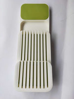 Color: D - Cutlery Storage Tray Knife Holder Spoon Plastic Container plateau Knife Block Holder
