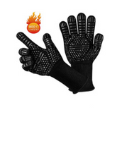 High Temperature And Fireproof Barbecue Household Baking Gloves - Color: Red torch10pcs