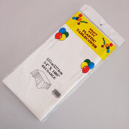 Disposable Party Tablecloth Pe Plastic Sheet Birthday Dessert Table Solid Color Tableclothth