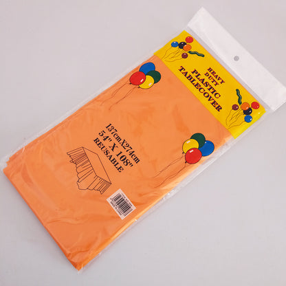 Disposable Party Tablecloth Pe Plastic Sheet Birthday Dessert Table Solid Color Tableclothth