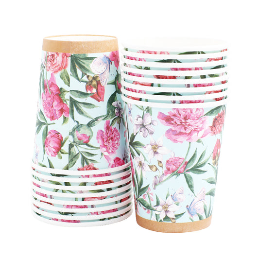 Color: 9OZ plastic cup 8PCS - Hawaiian Garden Party Set