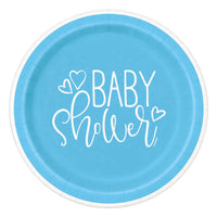 Color: Blue, style: 9inch disk 8PCS - NiceParty Birthday Party Suit Baby Shower Decoration Baby Boy Baby Girl Suit