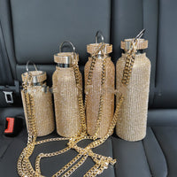 Color: Gold, Size: 350ml - Diamond Vacuum Flask King Diamond Vacuum Flask Taobao Douyin Live Cross-border Diamond Vacuum Flask
