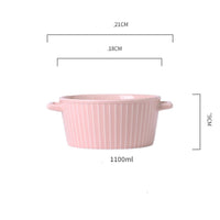 Color: A9A - Instant Noodle Bowl Can Be Microwave-heated Household Ceramics