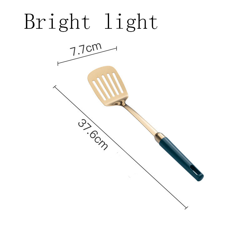 style: C - Stainless Steel Emerald Gold-plated Kitchenware Set
