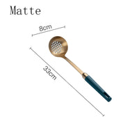 style: J - Stainless Steel Emerald Gold-plated Kitchenware Set