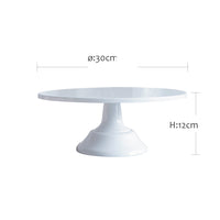 Color: White - 10-inch Cake Tray Wedding Props Dessert Table Golden Cake Stand