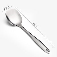 Color: Silver - Household Net Red Large Long Handle Public Spoon
