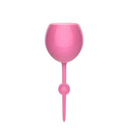Beach red wine glass