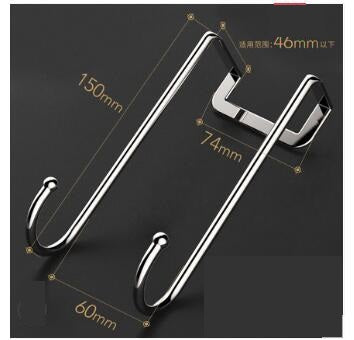 Color: 3 boxes large - Multi-purpose 304 stainless steel S-hook wall hanging bathroom kitchen S-hook cabinet door back S-hook s hook small hook