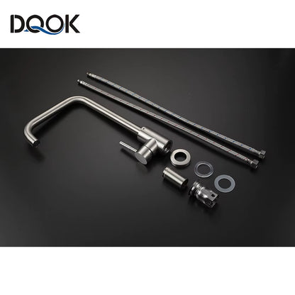 Black Kitchen Faucets Stainless Steel Kitchen Mixer Single Handle Single Hole Kitchen Faucet Brushed Nickle Mixer Sink Tap