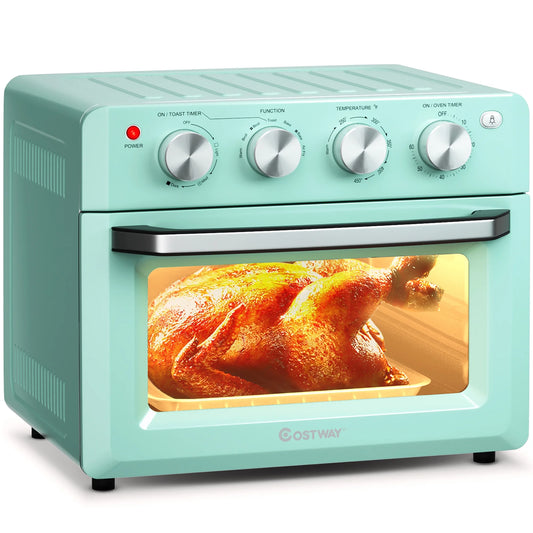 Costway Air Fryer Toaster Oven 19 QT Dehydrate Convection Ovens W/ 5 Accessories
