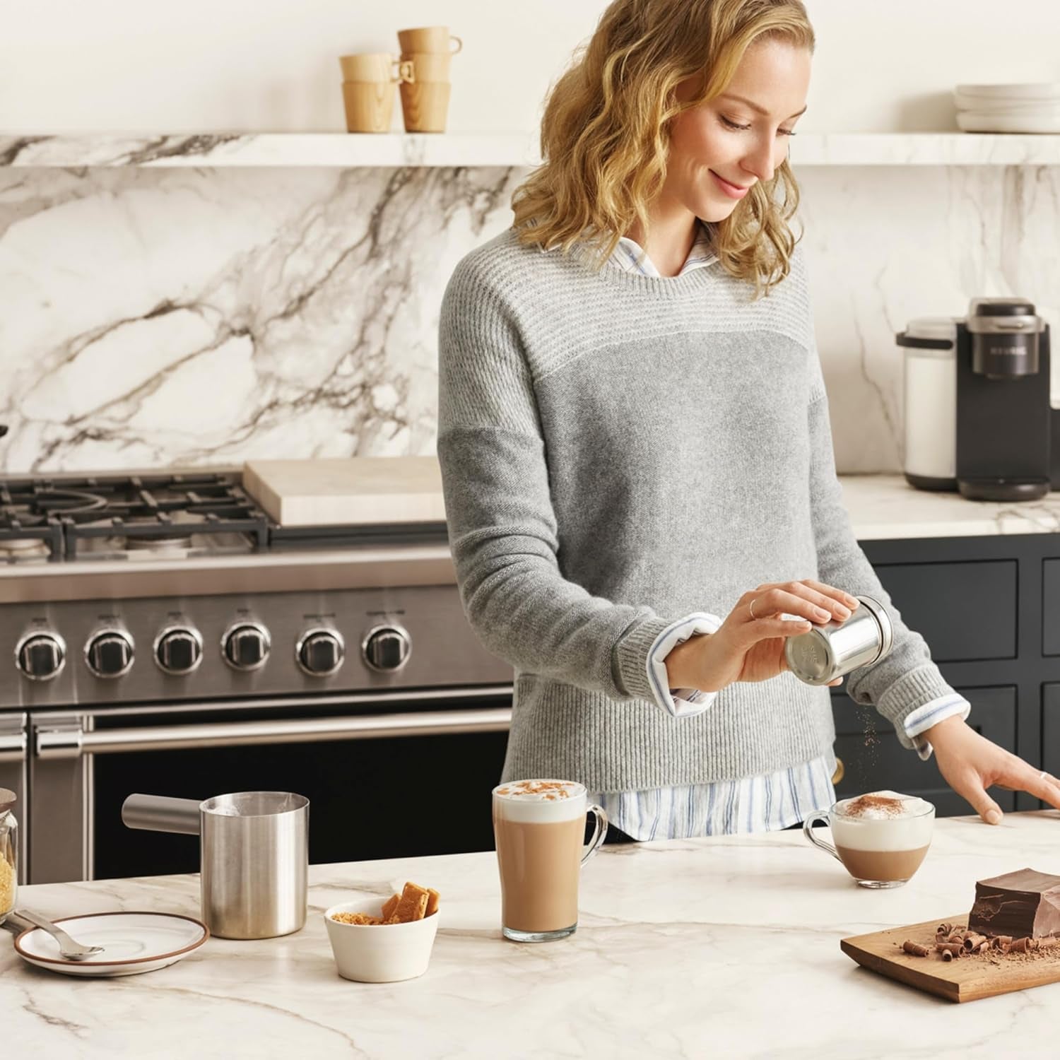 Keurig K-Cafe K-Duo: Multi-Functional Single Serve Coffee, Latte, and Cappuccino Maker in Dark Charcoal