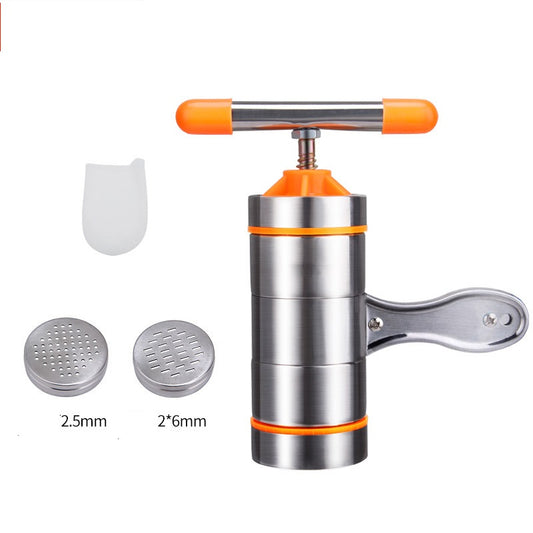 quantity: Three Function - Manual Noodle Maker Kitchen Pasta Spaghetti Press pates Machine Vegetable Fruit Juicer Pressing Machine Stainless Steel