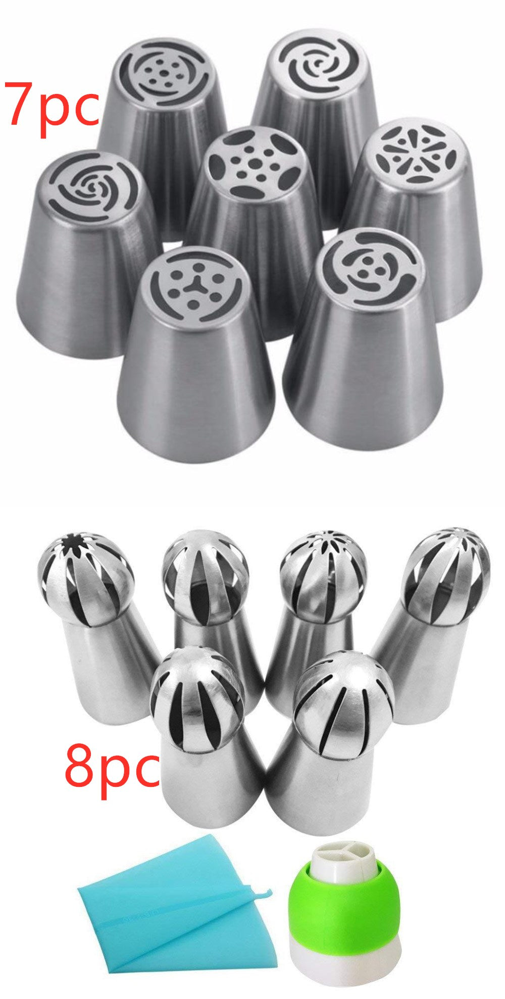 Quantity: SET - 7Pcs / 8pcs /13 pcs  Russian Piping Set