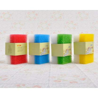 Korean kitchen supplies clean sleeve imitation loofah sponge that wash / oil / cotton 2 piece dish sponge gourd