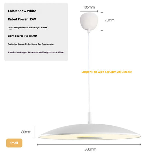 Light Color: Warm Light, Color: White-30cm, Size:  - Creative, Personalized Pendant Light For Kitchen Islands And Bar Counters