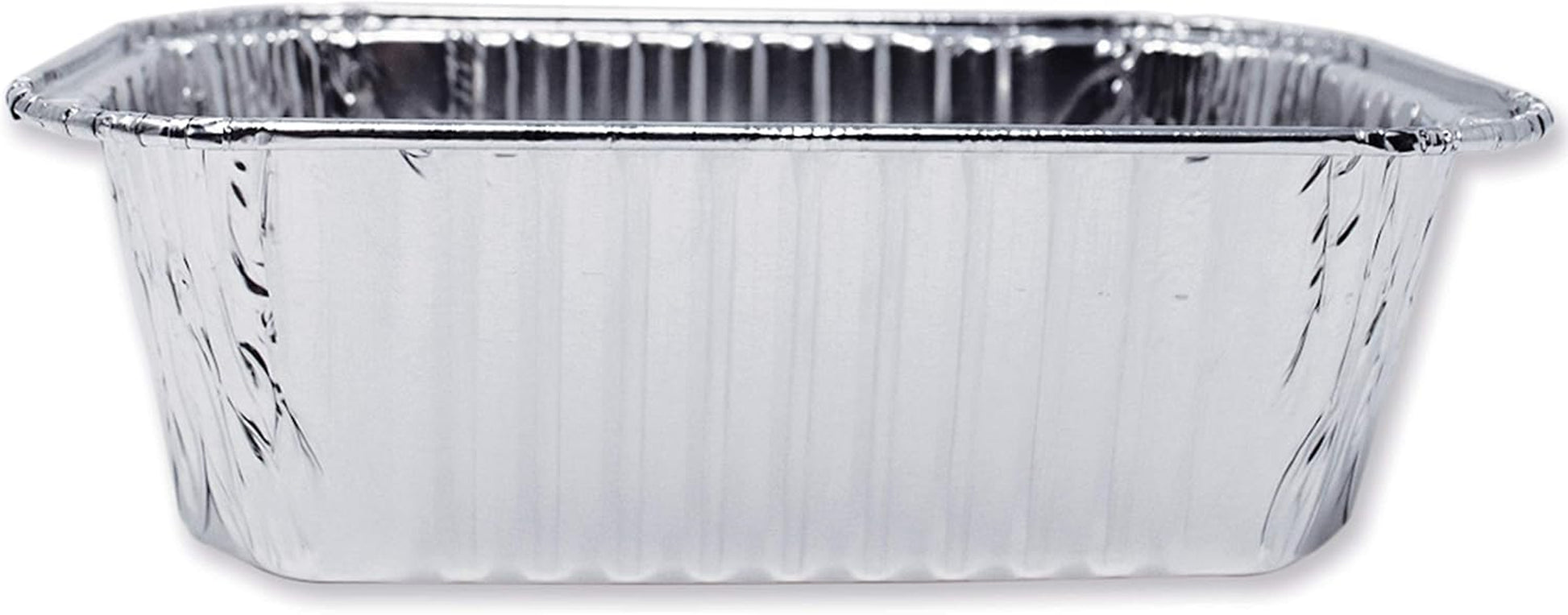 Premium 100-Pack Disposable Aluminum Foil Bread Loaf Baking Pans - 1-Pound Capacity, Mini Size 6" x 3.7" x 2", Extra-Heavy Duty, Oven Safe