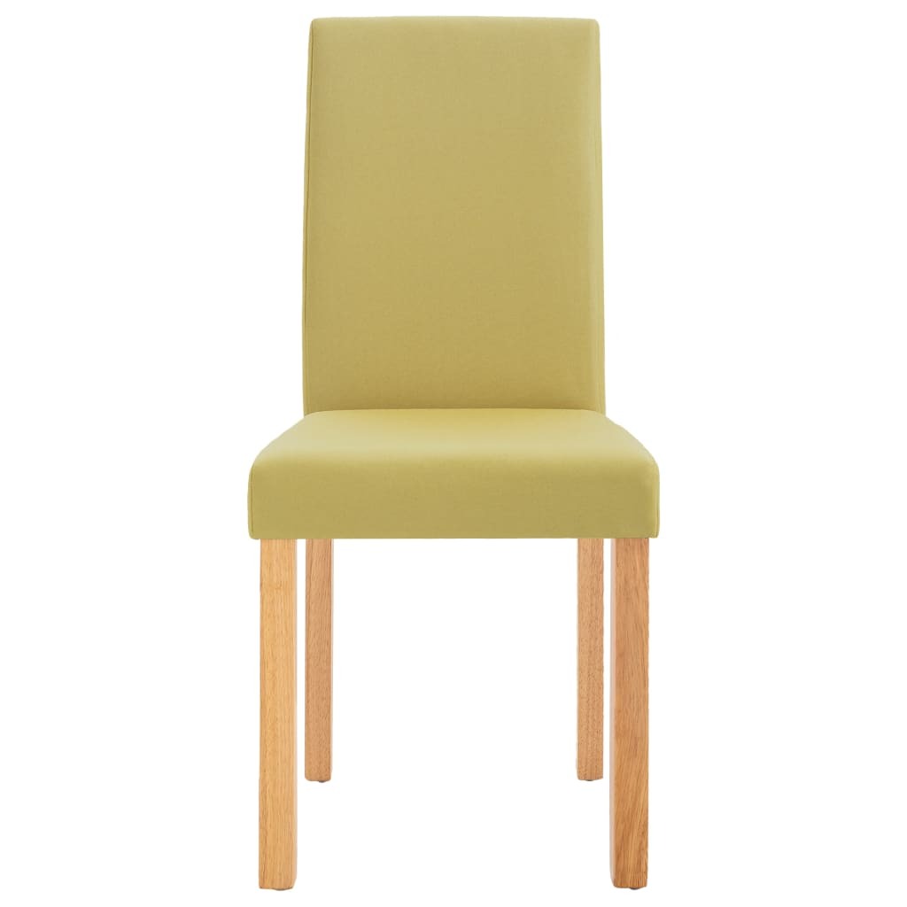 Dining Chairs 2 pcs Green Fabric