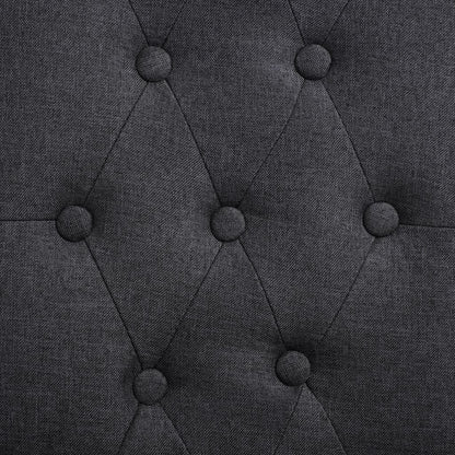 Dining Chairs 2 pcs Dark Gray Fabric