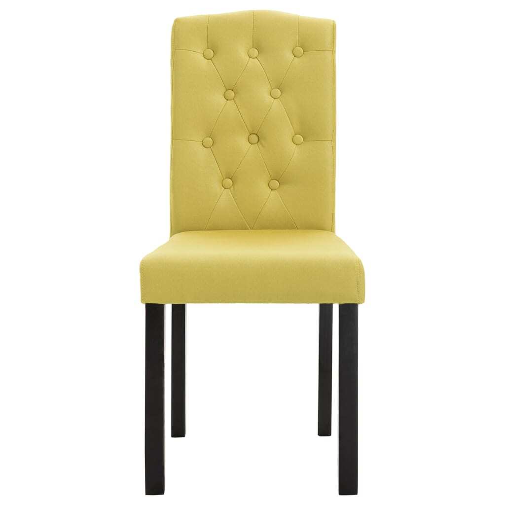 Dining Chairs 2 pcs Green Fabric