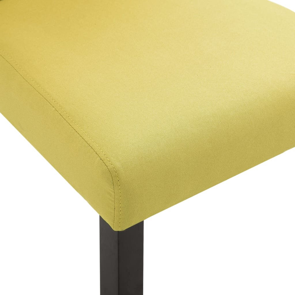 Dining Chairs 2 pcs Green Fabric