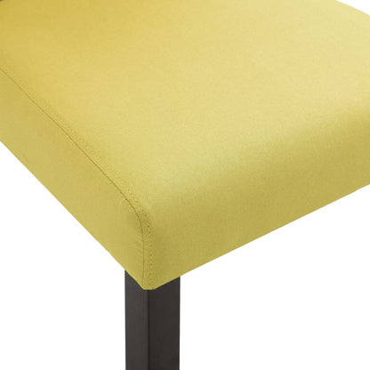 Dining Chairs 2 pcs Green Fabric