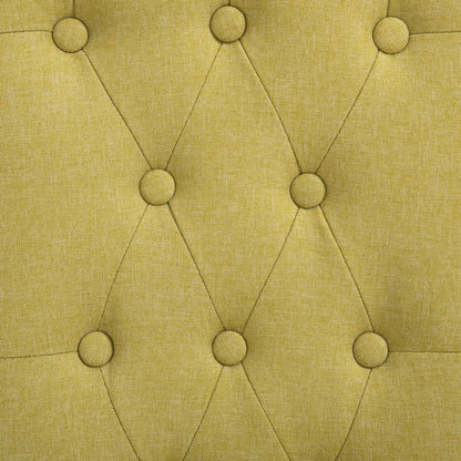 Dining Chairs 2 pcs Green Fabric