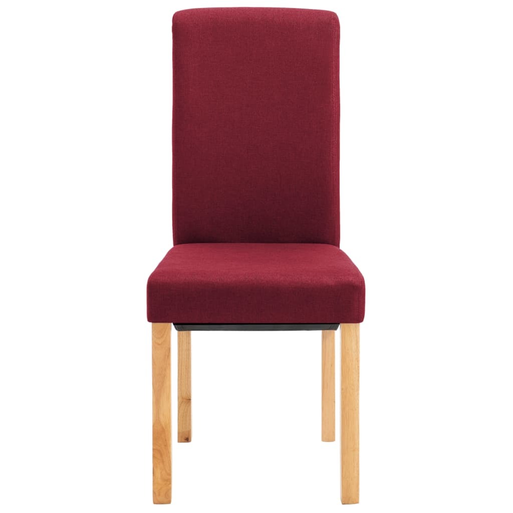 Dining Chairs 2 pcs Red Fabric