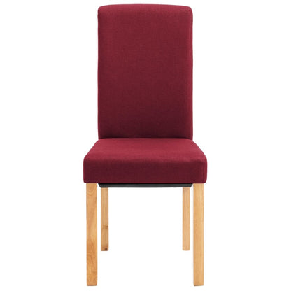 Dining Chairs 2 pcs Red Fabric
