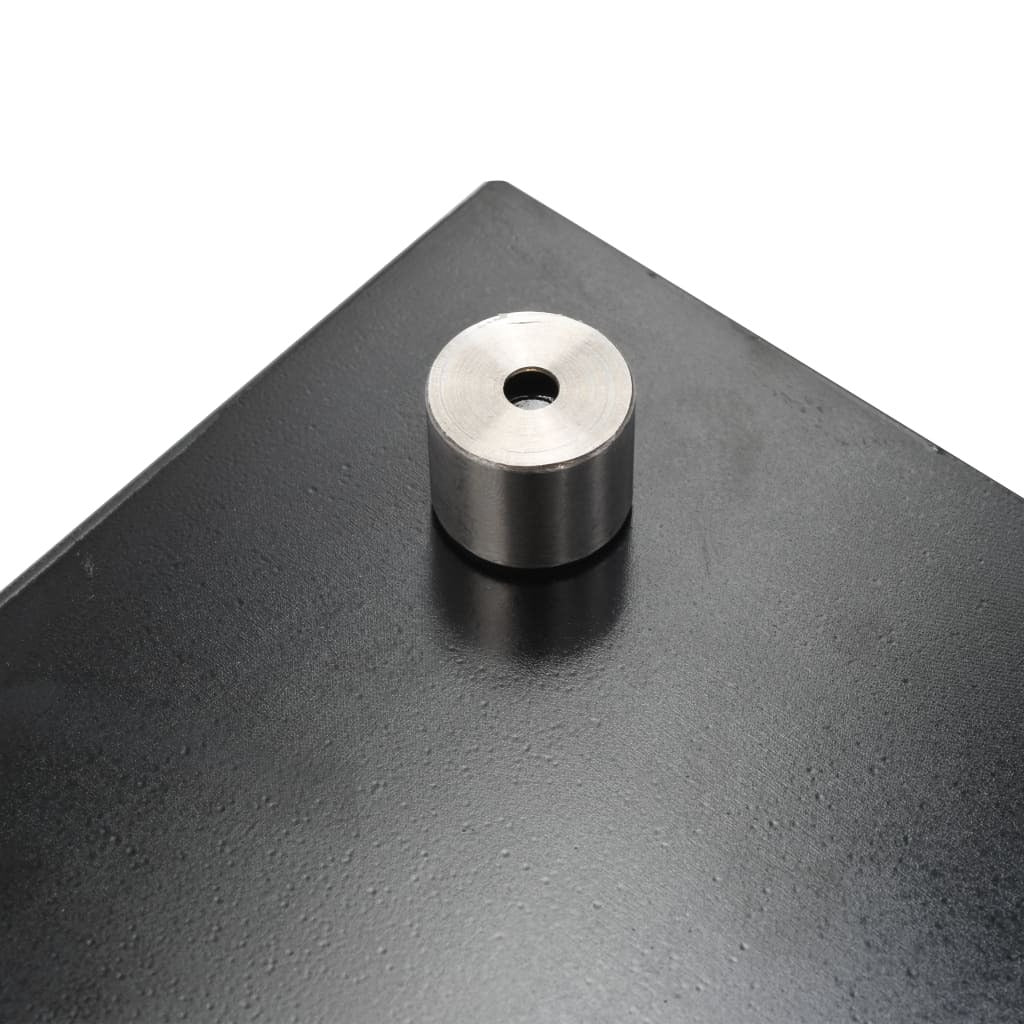 Kitchen Backsplash Black 35.4"x15.7" Tempered Glass