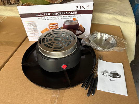 Color: Black, Product Specifications: UK - Roasted Marshmallow Chocolate Hot Pot Cheese Melting Pot
